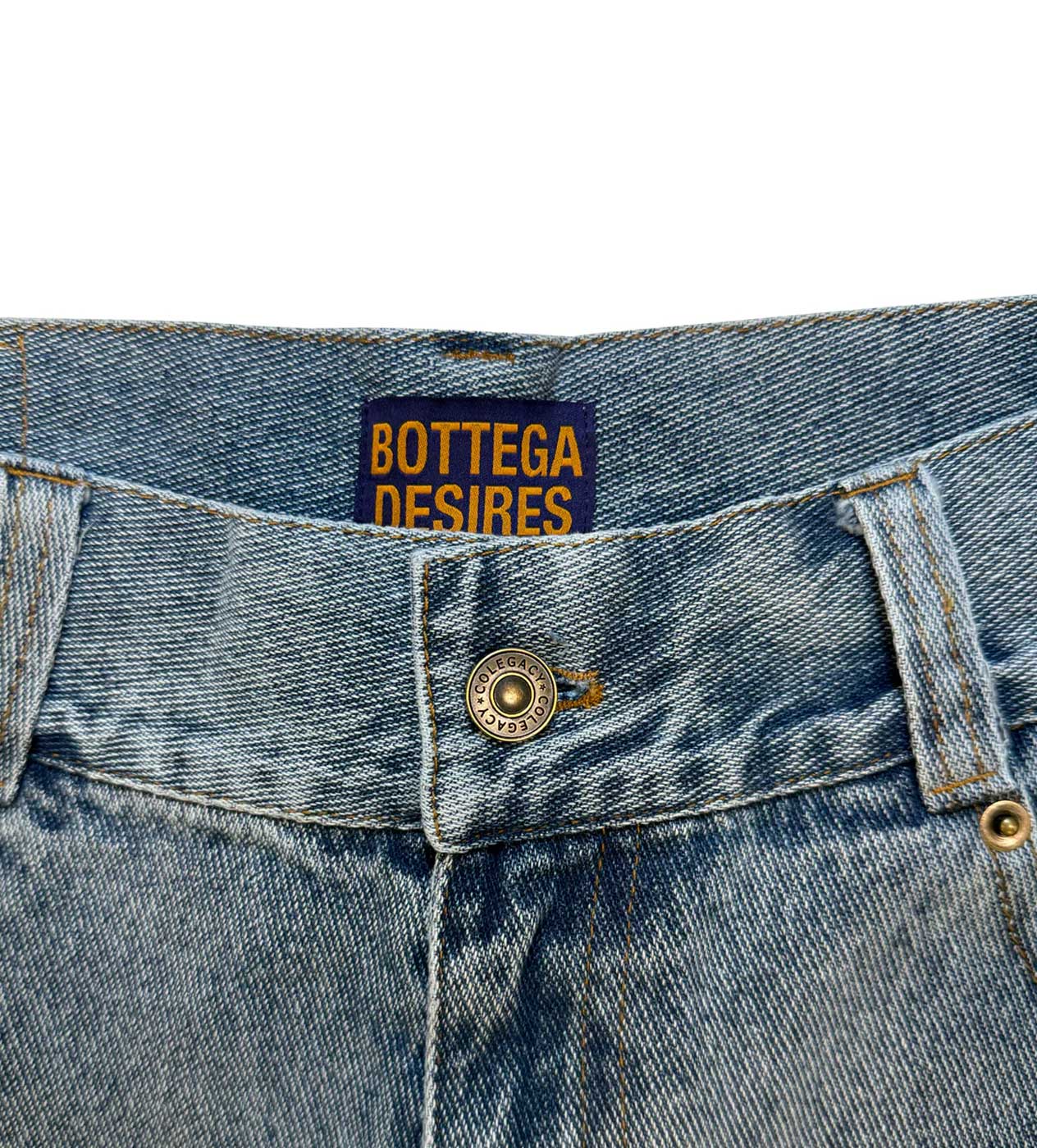 BOTTEGA DESIRES DENIM JORTS BLUE