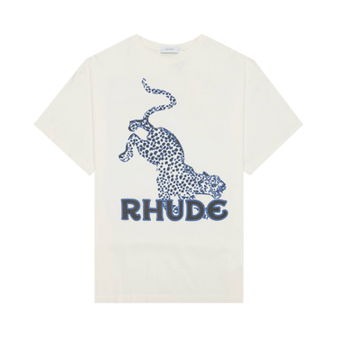 RHUDE CHEETA TEE (WHITE/BLUE)