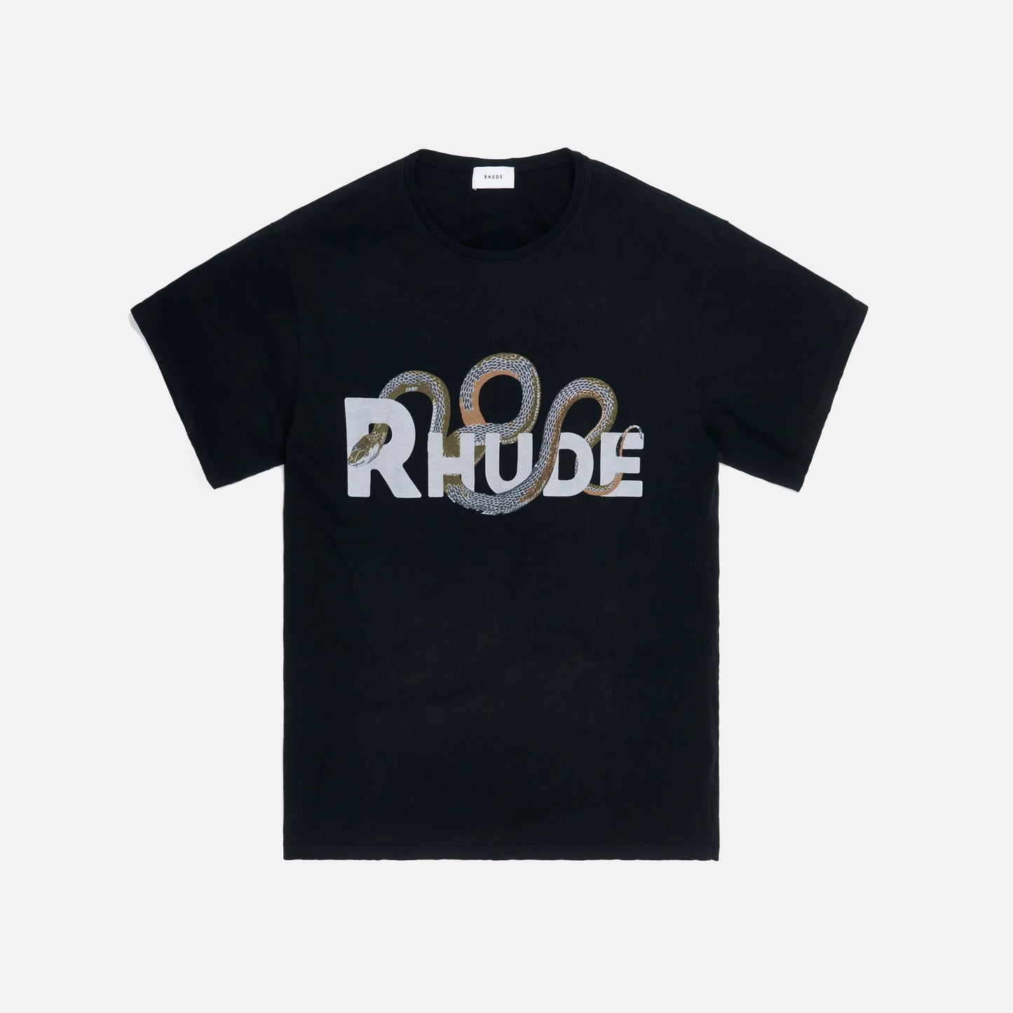 RHUDE SNAKE LOGO TEE (BLACK)
