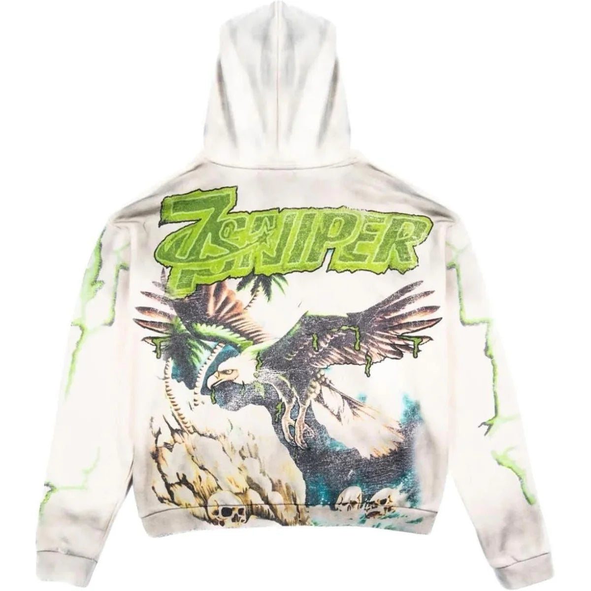 Triple Sevens x Sniper Gang Vulture Zip Up Jacket (Cream)