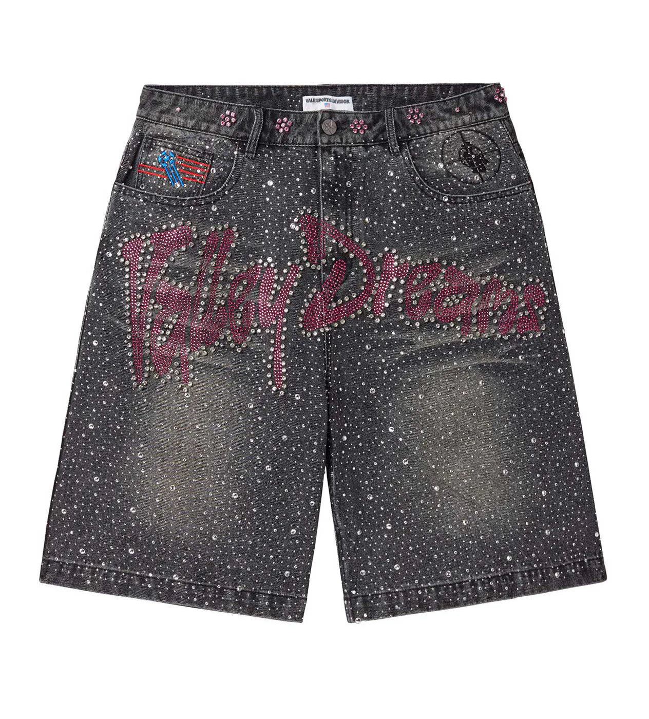 Vale Forever Iced Out Jorts (Black)