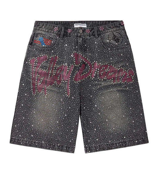 Vale Forever Iced Out Jorts (Black)