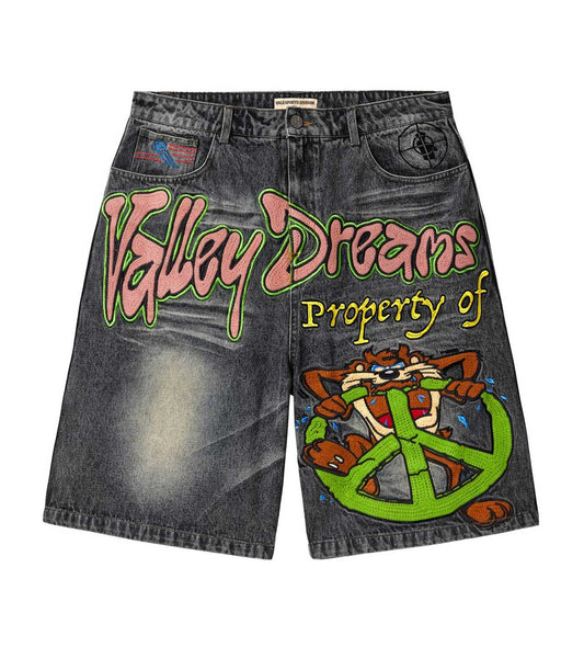 Vale Forever Taz Jean Shorts (Black)