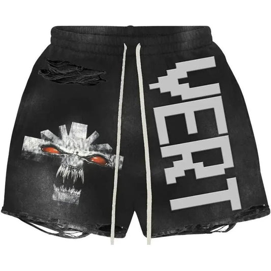 Vertabrae Monster Cross Shorts (Black/ Grey)